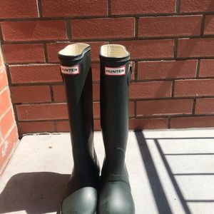 Hunter Original Tall Boots Dark Green